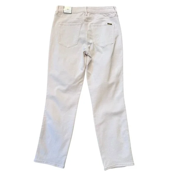 White House Black Market High Rise Straight Jeans Tinted Wisteria Lavender 4 NEW - Picture 2 of 7
